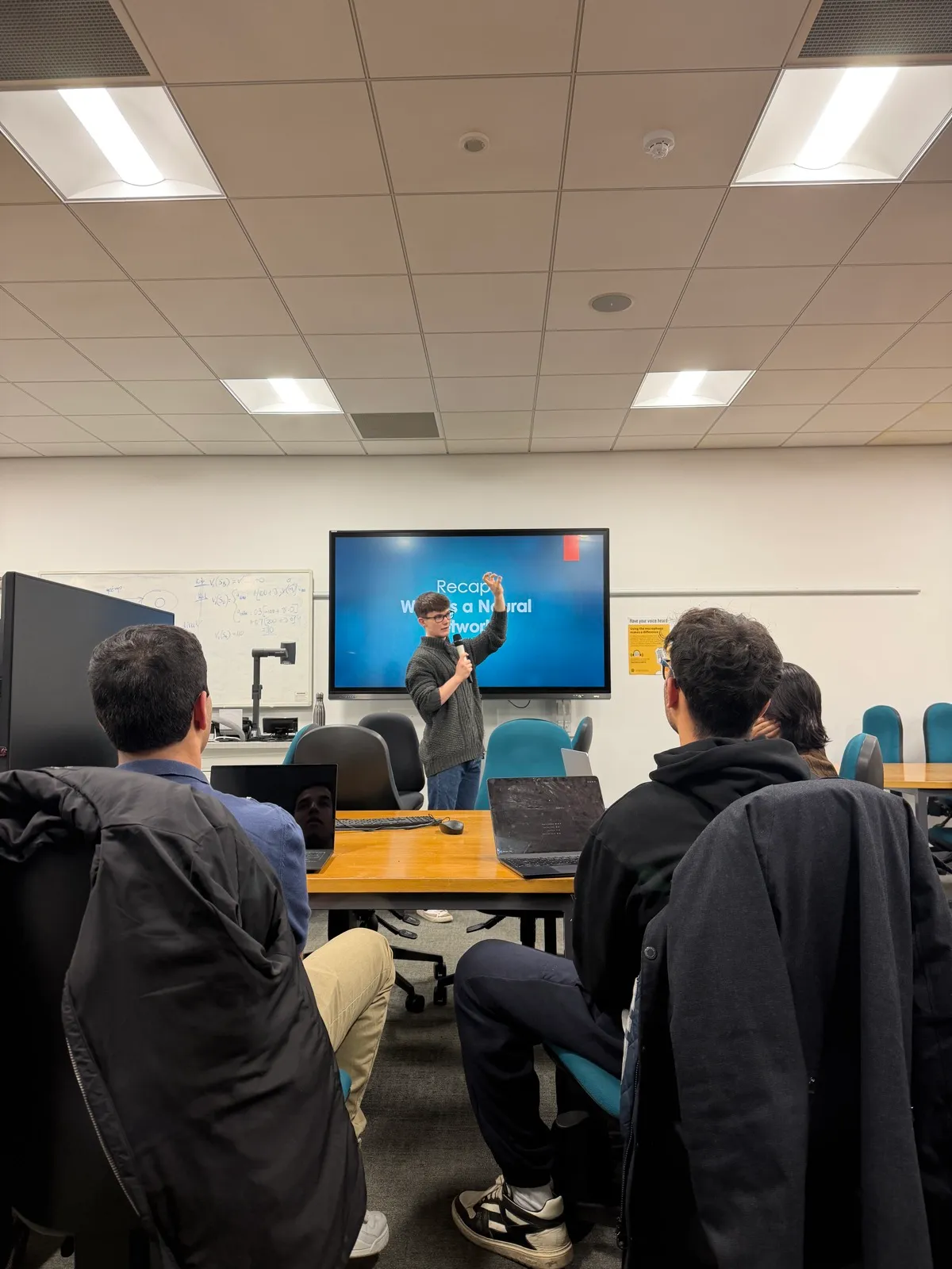 Conor O'Shea leading an RNN workshop