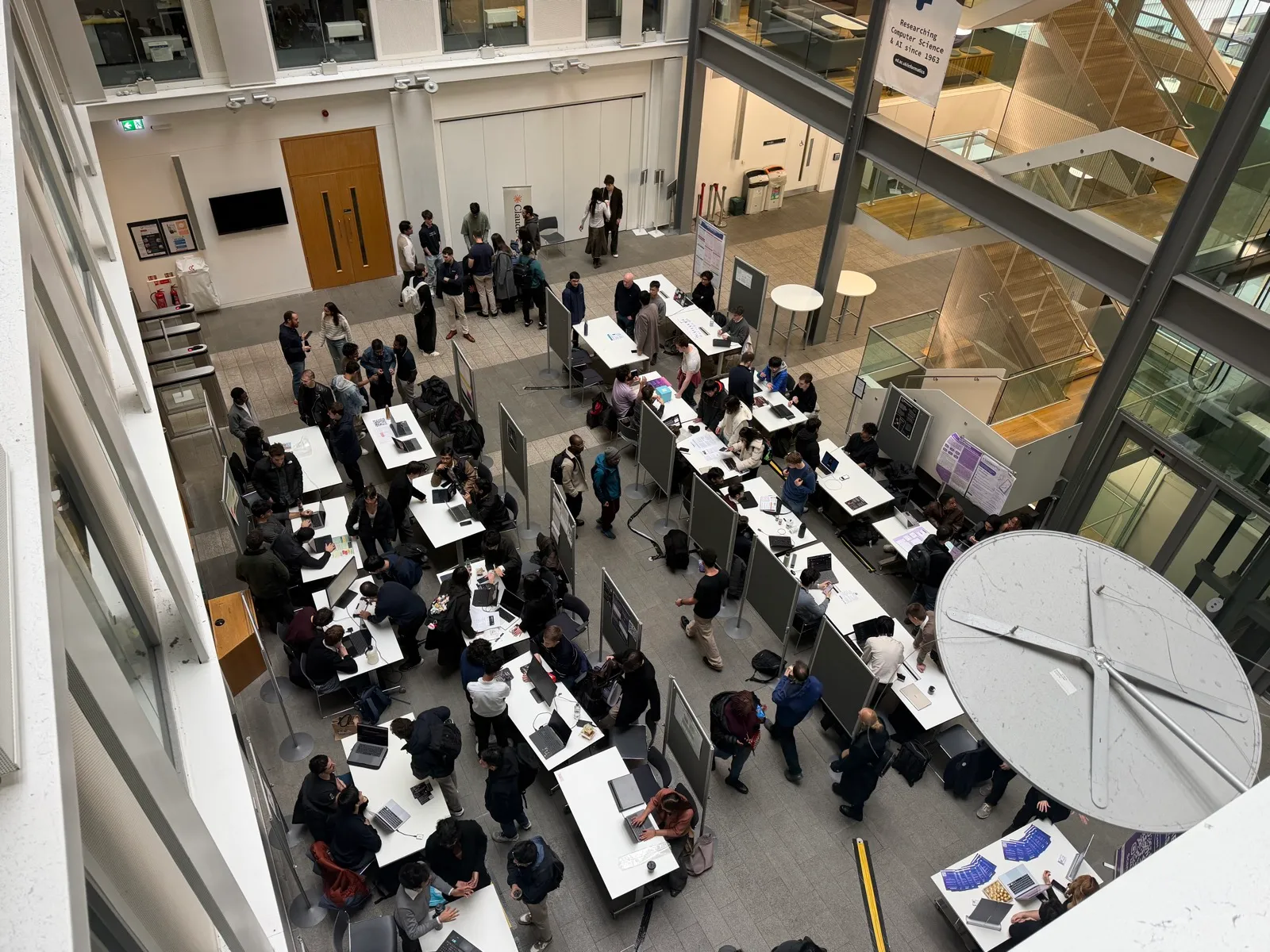 Bird's eye view of the Edinburgh AI Expo