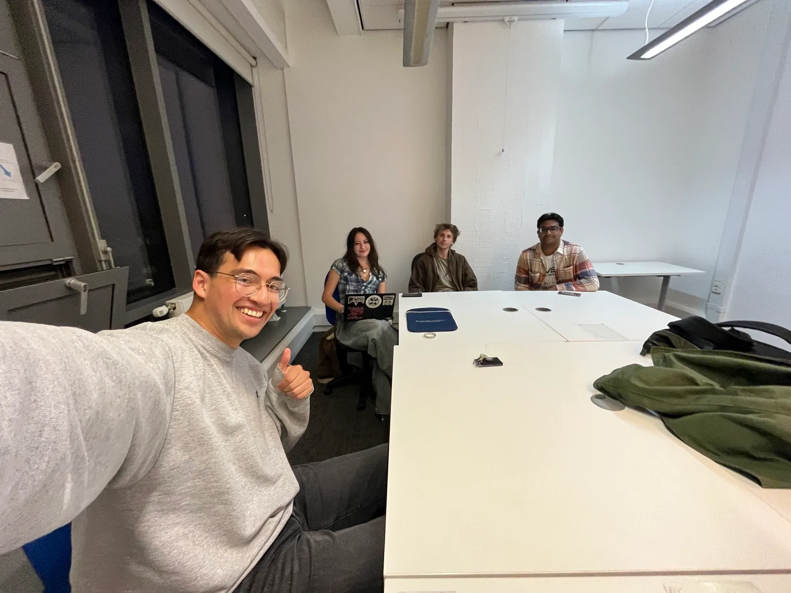 First committee meeting — handing over the reins to Jasmine, Alex, and Shayaan